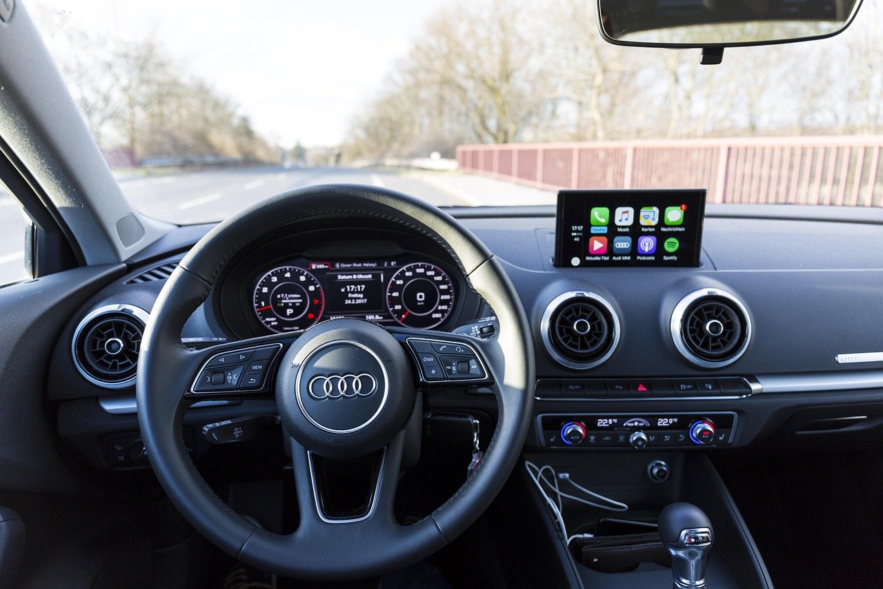 why-choose-us audi a3, interior, car wallpapers, carplay, inner space, automobile, steering wheel, dashboard, auto detail, audi, vehicle, car, handlebar, windshield, speedometer, armature